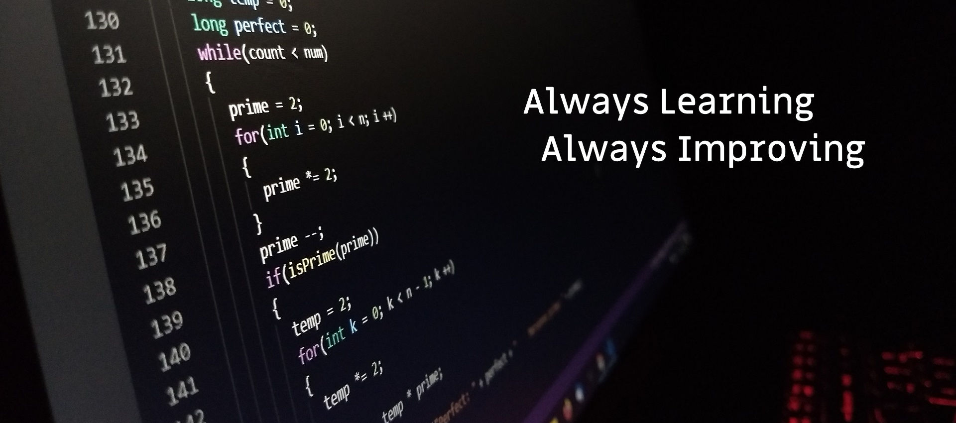 computer code on a screen